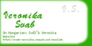 veronika svab business card